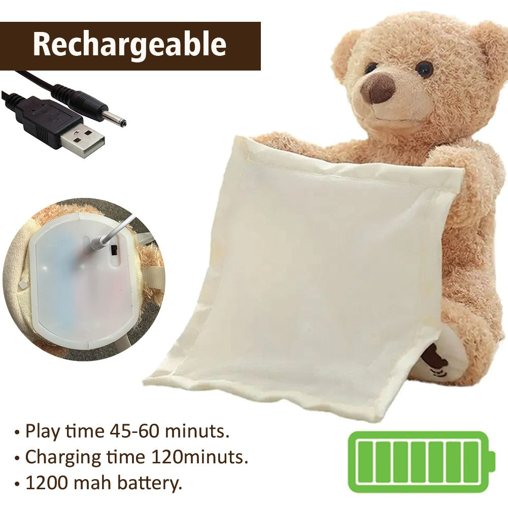Peek A Boo Teddy Bear Toy Best Gift For Christmas With Motion & Sound For Your Kids
