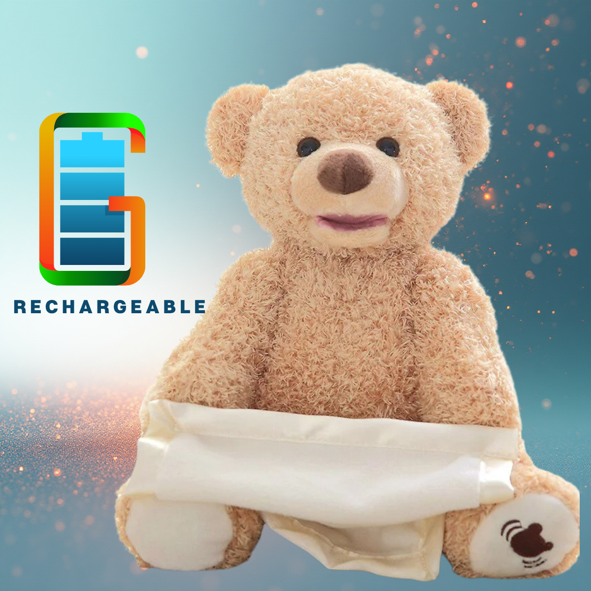 Peek A Boo Teddy Bear Toy Best Gift For Christmas With Motion & Sound For Your Kids