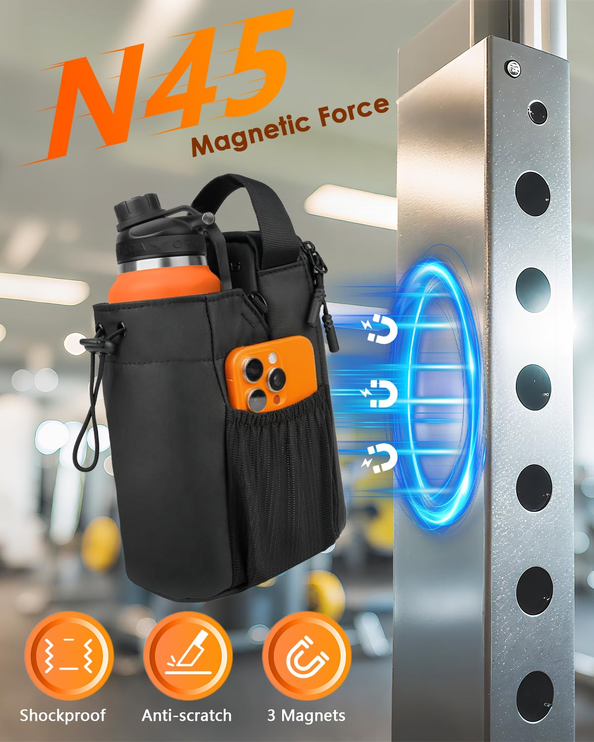 Super Strong Magnetic Water Bottle Carrier Holder