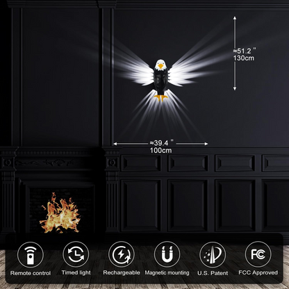 Bald Eagle Wall Light With Remote