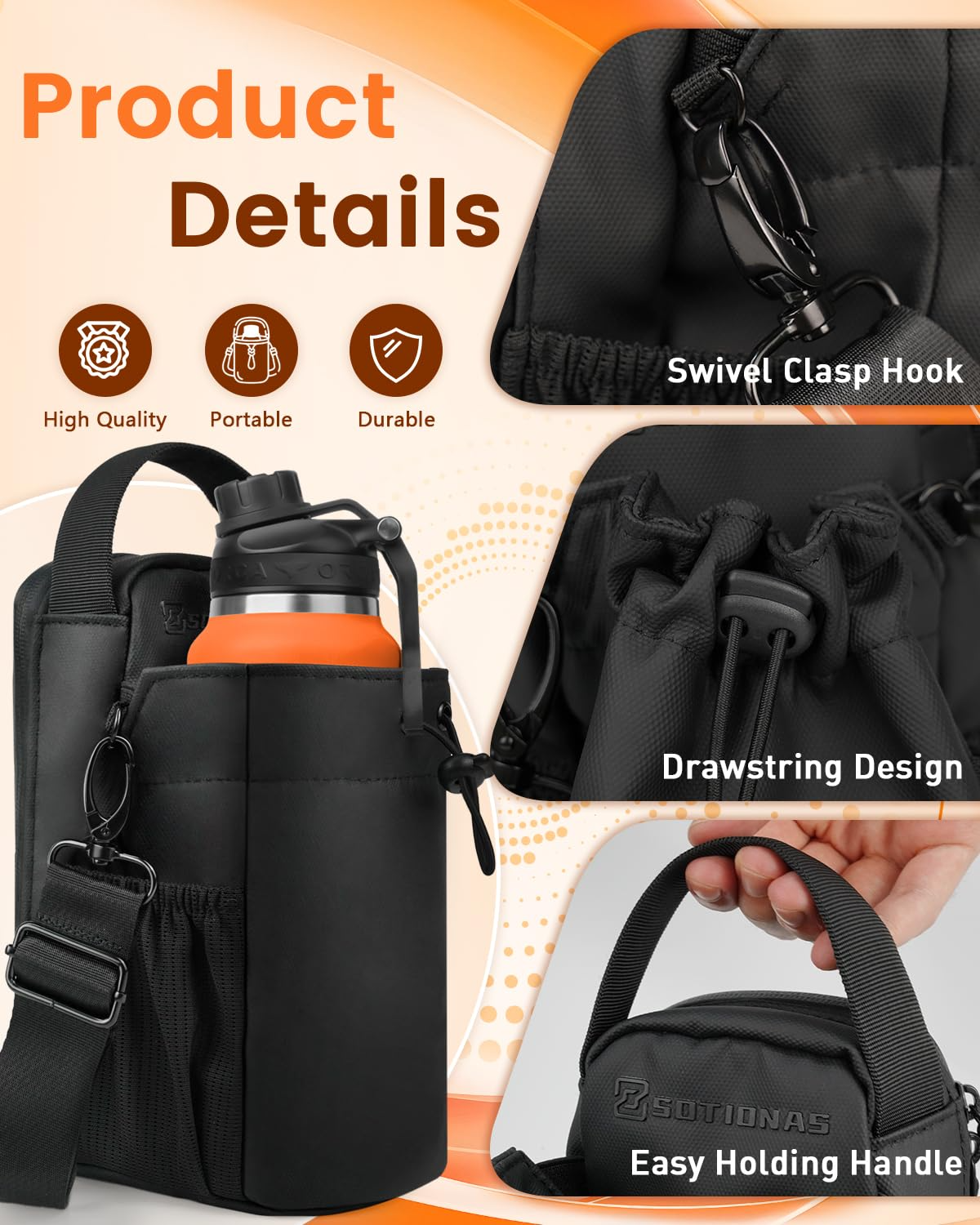 Super Strong Magnetic Water Bottle Carrier Holder
