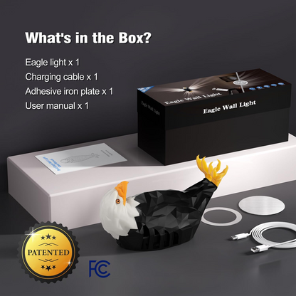 Bald Eagle Wall Light With Remote